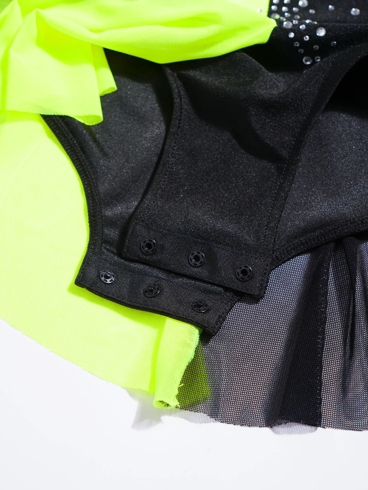 

Kid Girls Artistic Skating Dress Rhinestones Ballet Jersey Body Lyrical Dance Costume Rhythm Gymnastics Tights Performance Dress