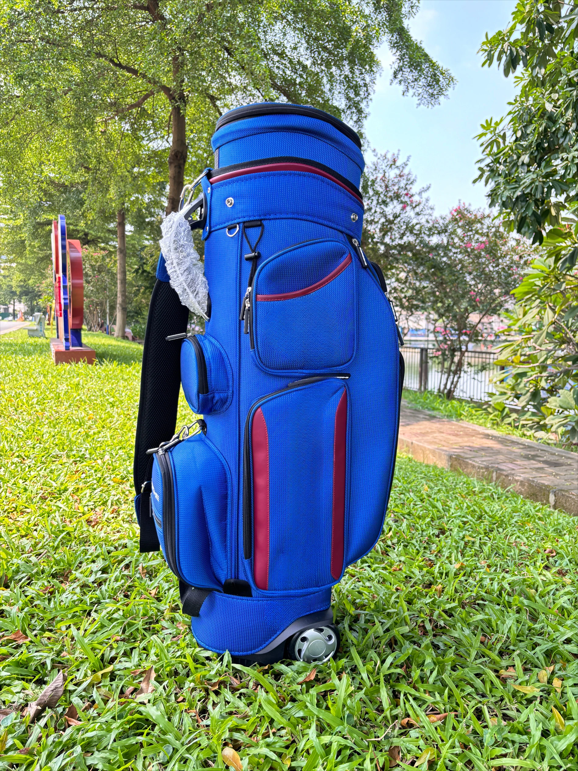 Golf bag telescopic bag universal wheel multi-functional consignment