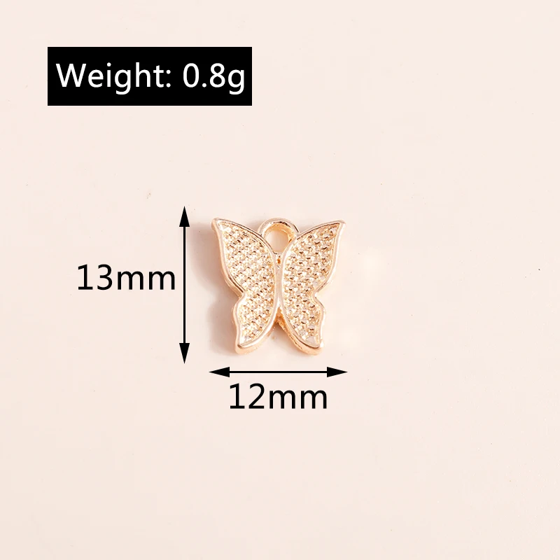 Leslie 30 Stück Tieranhänger aus Legierung, Schmetterlingsanhänger für DIY Handgemachte Armbänder, Halsketten, Schmuckherstellung, Zubehör – Detail 6