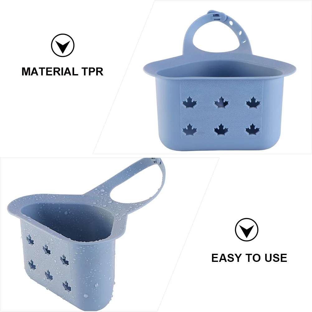 

Faucet Sink Kitchen Bathroom Faucet Space Saving Drain Rack Sponge Soap Storage Organizer Sink Basket Drainer Rack