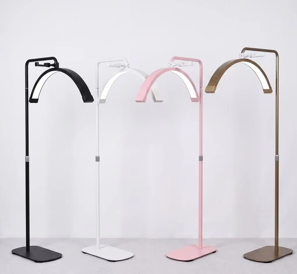 Fusitu Y9II 40W Lampada LED Professionale a Mezzaluna per Extension Ciglia con Supporto – Soluzione di Illuminazione Premium per Saloni di Bellezza