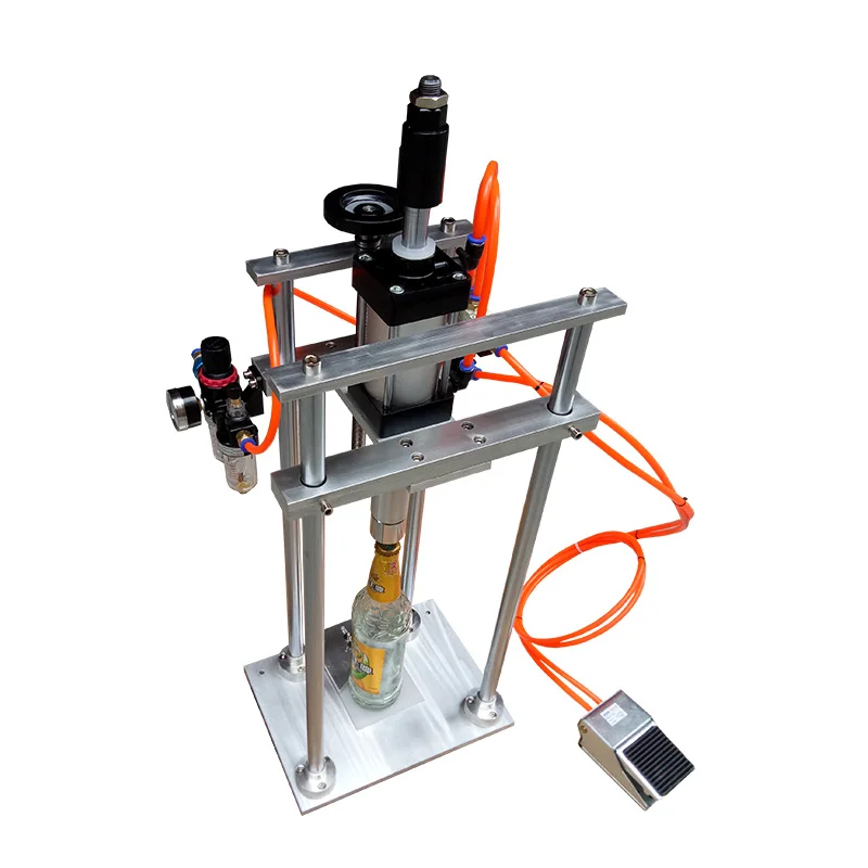 Pneumatic Semi-Automatic Bottle Sealing Machine for Beer Olive Oil Cooking Oil Soy Vinegar
