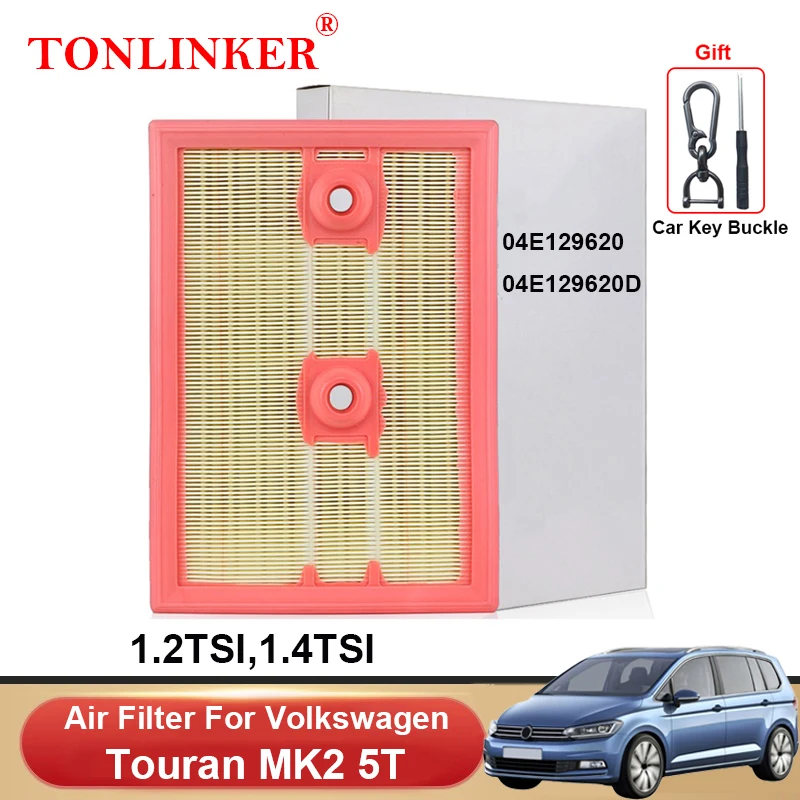 

TONLINKER Air Filter 04E129620 For VW Volkswagen Touran 5T MK2 1.2TSI 1.4TSI 2015 2016 2017 2018 2019 Car Accessories Goods