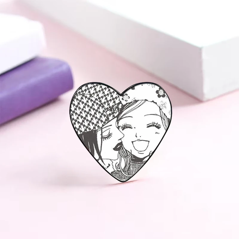 Nana & Hachi pin Funny Brooches Shirt Lapel Cute Badge Cartoon Jewelry Gift for Lover Girl Friends