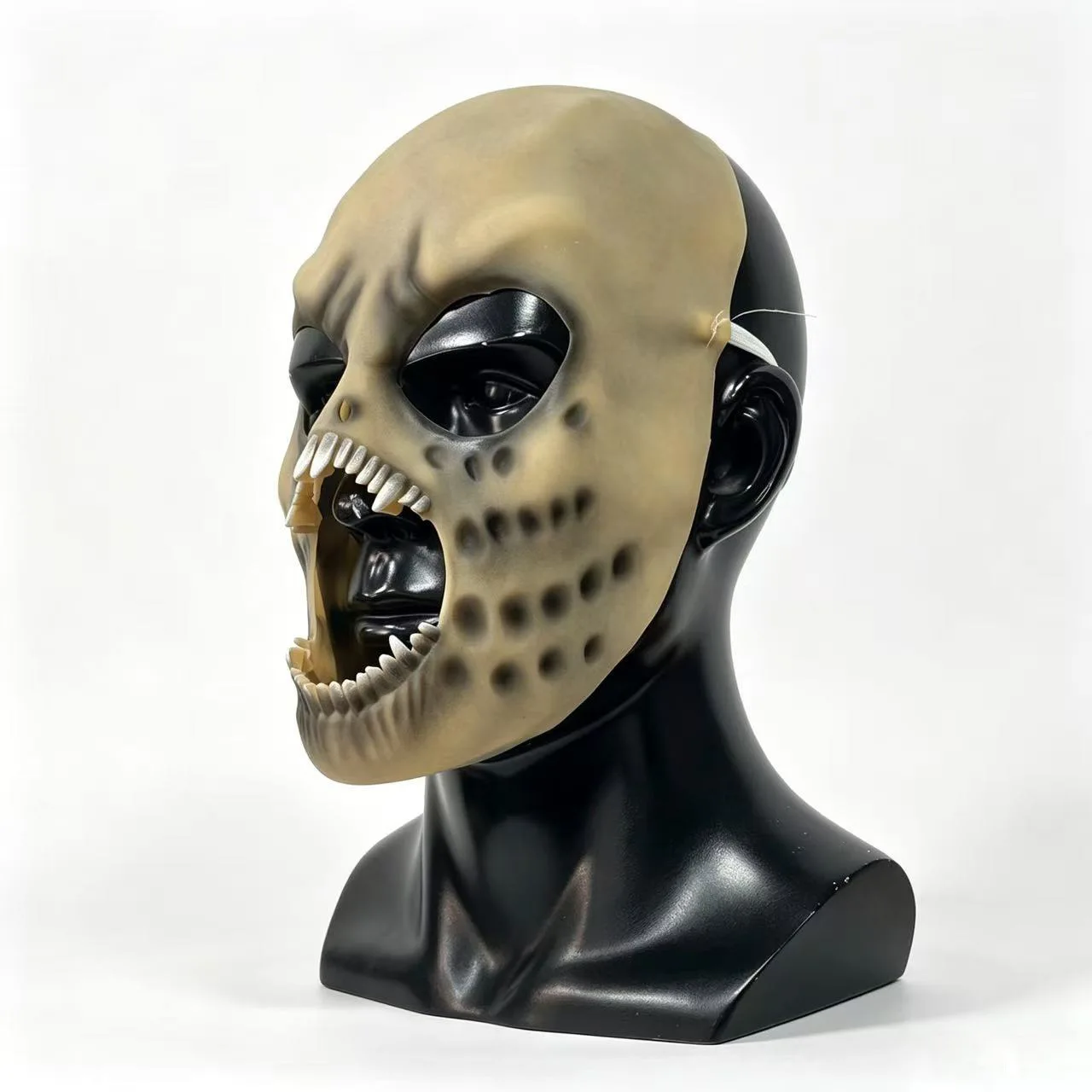 Gruselige Zombie-Maske, Halloween-Zahnbek-Zombie-Kopfmaske für Rollenspiel-Party-Maskerade – Detail 4