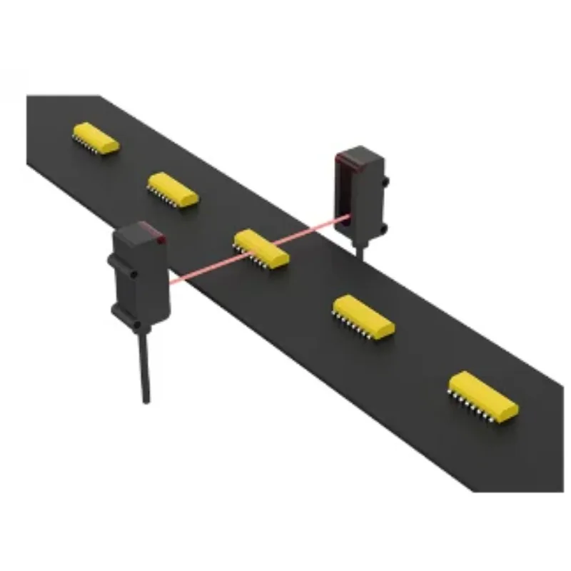 Akusense Industrial Photo Electric Sensor Square IO-Link NPN/PNP Dual Beam Photoelectric Sensor Price for Keyence