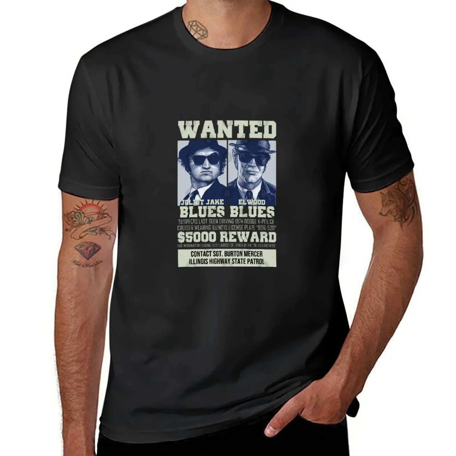 Mysterious Woman Perform Mission Wanted The Blues Brothers Gift Movie Fans T-Shirt tops boys animal print mens clothes