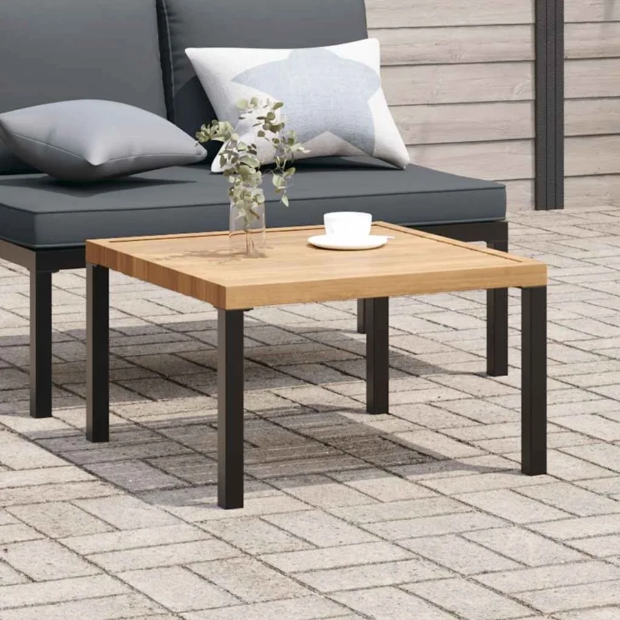 

Garden Coffee Table Black and Brown Powdercoated aluminum