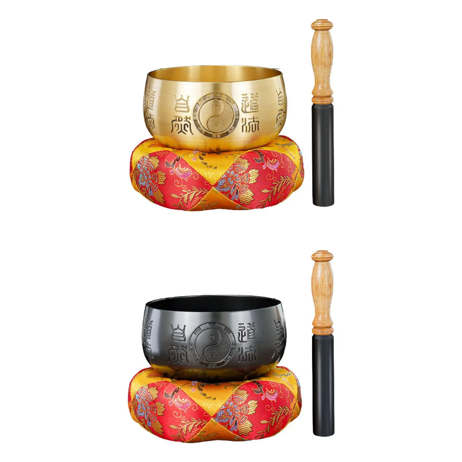 

Tibetan Bowl Set with Stick Tibetan Sound Bowl for Gifts Living Room Men
