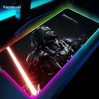 RGB Wars Gaming Mouse Pad Large XXL Size Mouse Rug Big Keyboard Pad Computer Mousepad Desk Play Mat Backlit LOL CSGO