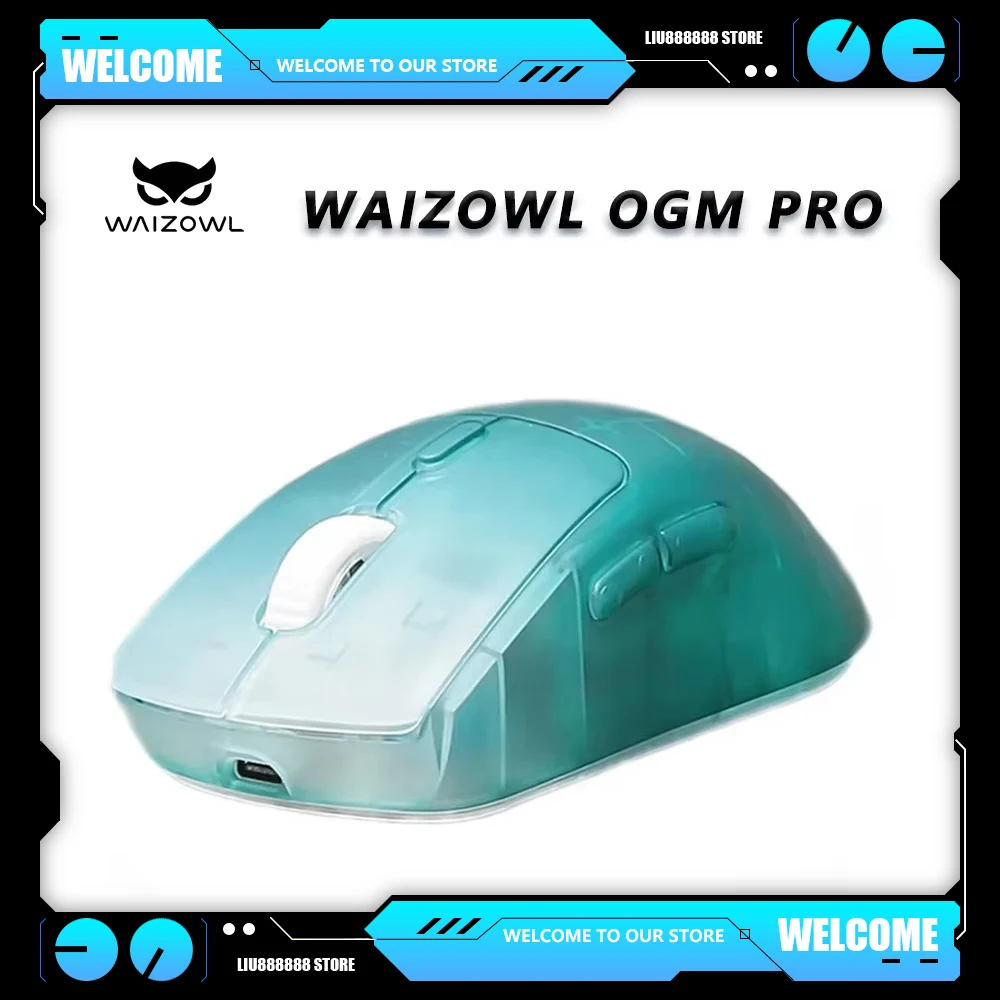 

Игровая мышь Waizowl OGM Pro, трехрежимная легкая мышь для киберспорта PAW3395, беспроводная Bluetooth, проводная, аксессуары для ноутбуков, настройка