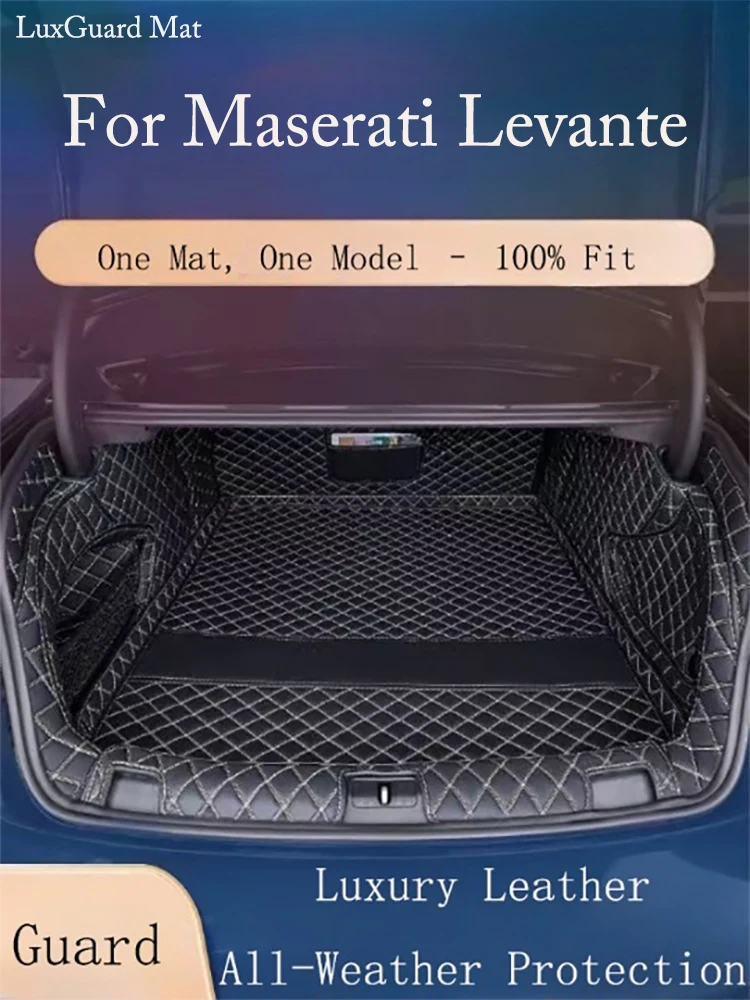 

Rear Trunk Mat for Maserati Levante 2016 2017 | Anti-Slip Waterproof Leather Cargo Liner Carpet Cover