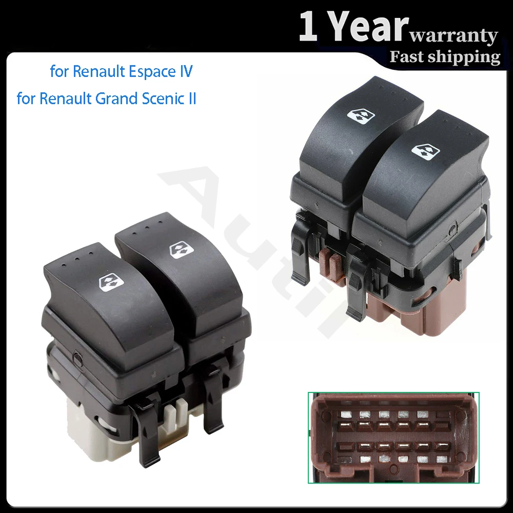 

Electric Power Window Switch Lifter Control Button for Renault Vel Satis Espace IV Grand Scenic II 8200315042 8200315040