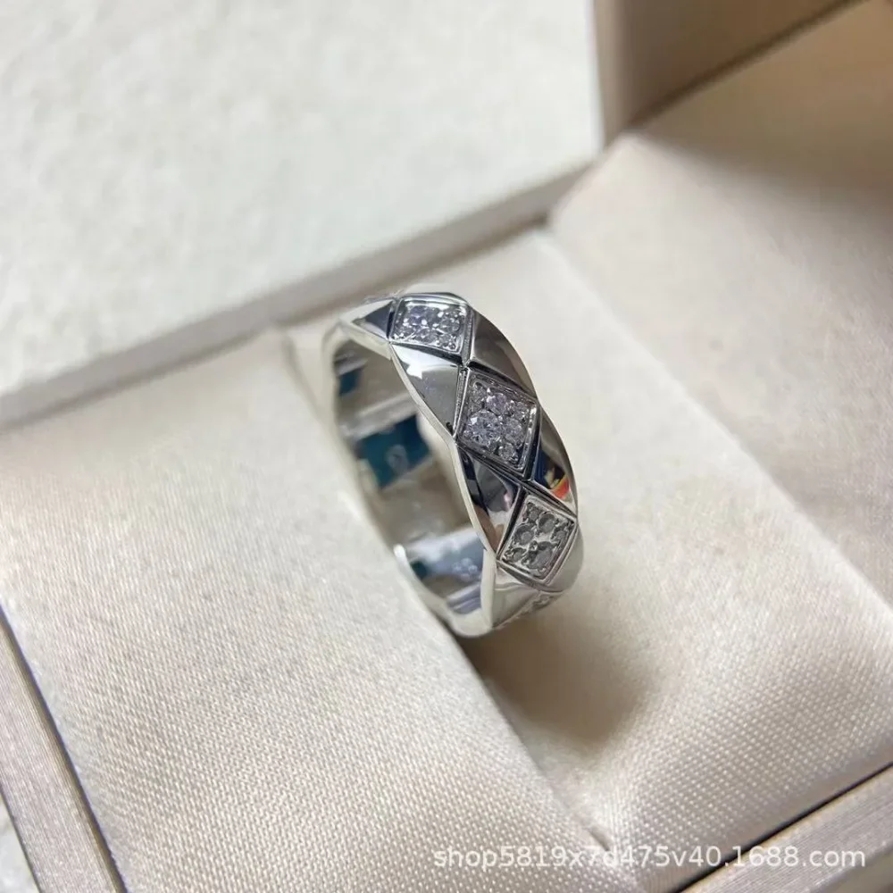 

Новое модное женское кольцо с ромбом, мужское парное кольцо с бриллиантом для женщин