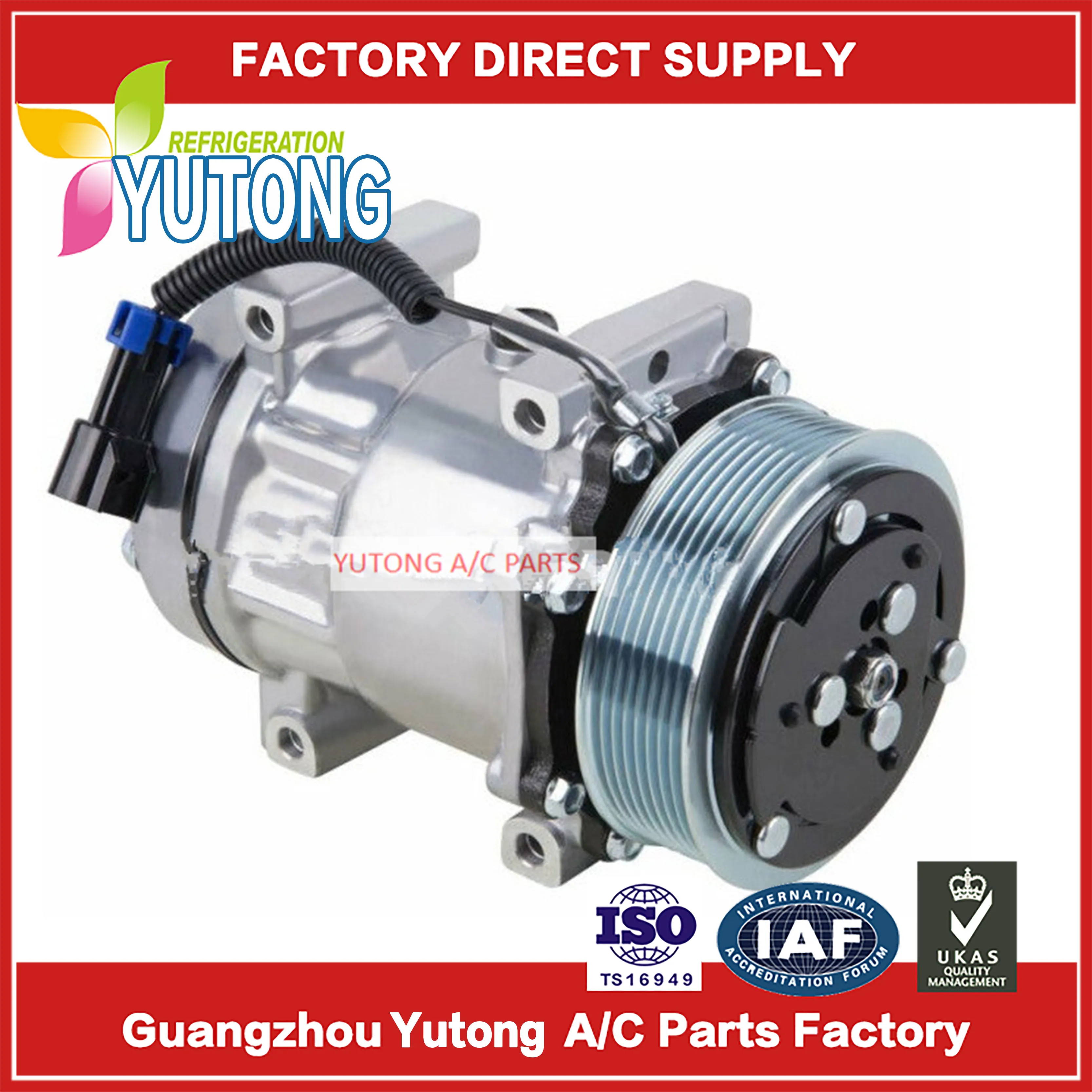 AC Compressor For Freightliner Truck 1410007 75R-81302 75R-84252 RD5-11251-0 75R81302 75R84252 RD5112510 4485 4818 5333