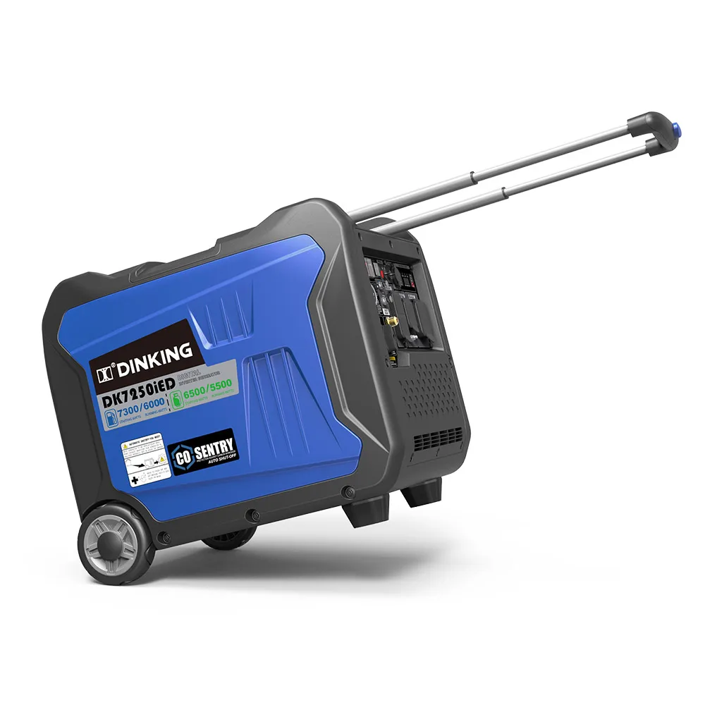 

【Hot】Dinking Factory Direct -oline Propane Generator 7250W Dual-Fuel Design Inverter Portable Electric Start for Outdoor Campi