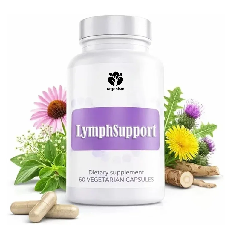 

Lymphatic support herbal supplement, 60 vegetarian capsules, immune cleansing formula