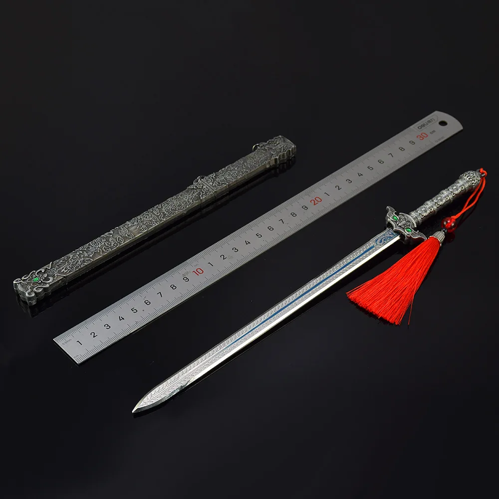 30 センチメートル冷兵器シリーズ雨を聴く剣中国アニメ周辺機器金属モデル剣 Accessorie 装飾品コレクション