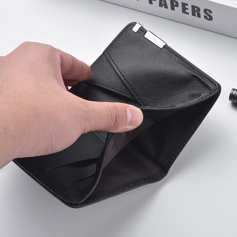 Portafogli alla moda per uomo Porta carte di credito sottile Portafogli Modello incrociato Borse per soldi corte da donna Porta carte portatile Regalo maschile