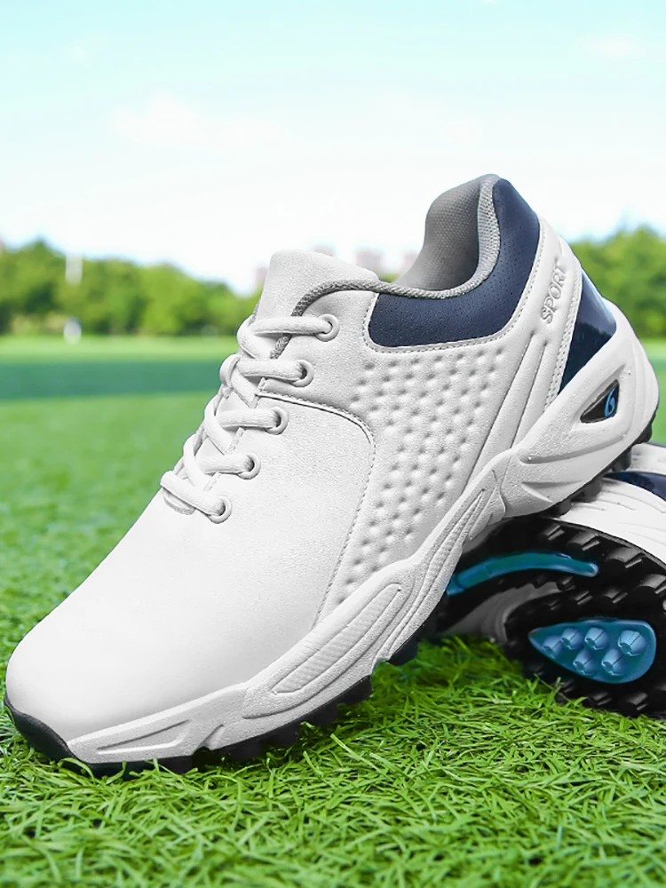 

Men's Casual Golf Shoes, Classic Style Suitable for Daily Wear and On-Field Activities, Waterproof, Anti-Skid, Wear-Resistant, t