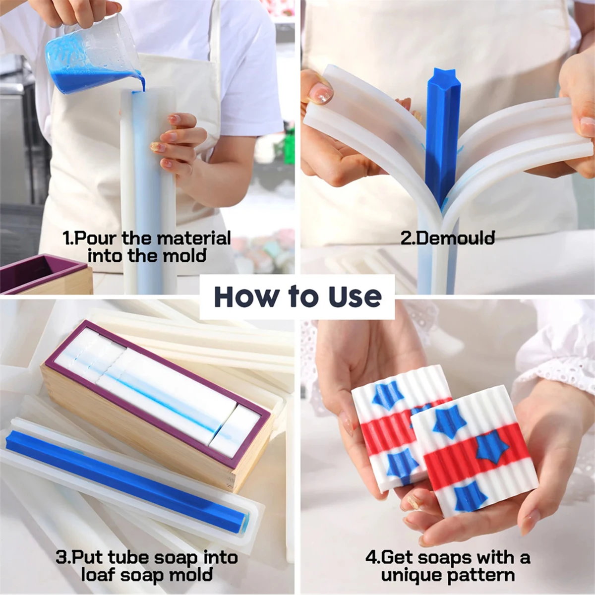 Tube Shape Silicone Soap Molds - Soap Making Youtube review and price