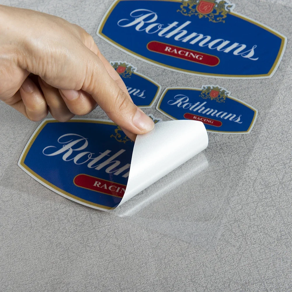 ملصقات الدراجات النارية Rothmans سباق السيارات خوذة الدراجة البخارية الشارات لسوزوكي هوندا كاواساكي دوكاتي ياماها فيسبا اكسسوارات موتو #6