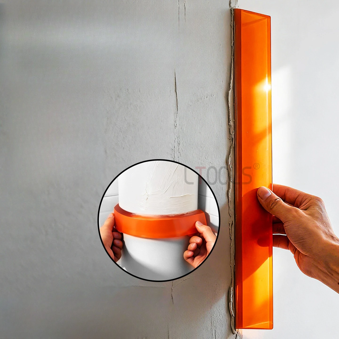 

House Decoration Putty Scraping Scraper Circular Universal Thickened TPE Scraper Multifunction Small Batch Wall Leveling Tools