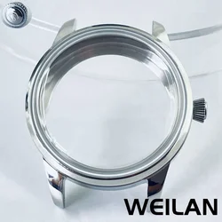 33mm/40mm suitable for NH35 NH36 7S26 7S36 4R35 4R36 movement, men's and women's stainless steel silver cocktail arch glass case