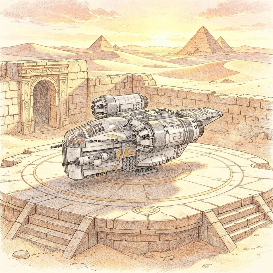 The new spaceship enhances hip Moc custom modular building blocks creative design DIY toys for men and women holiday gifts
