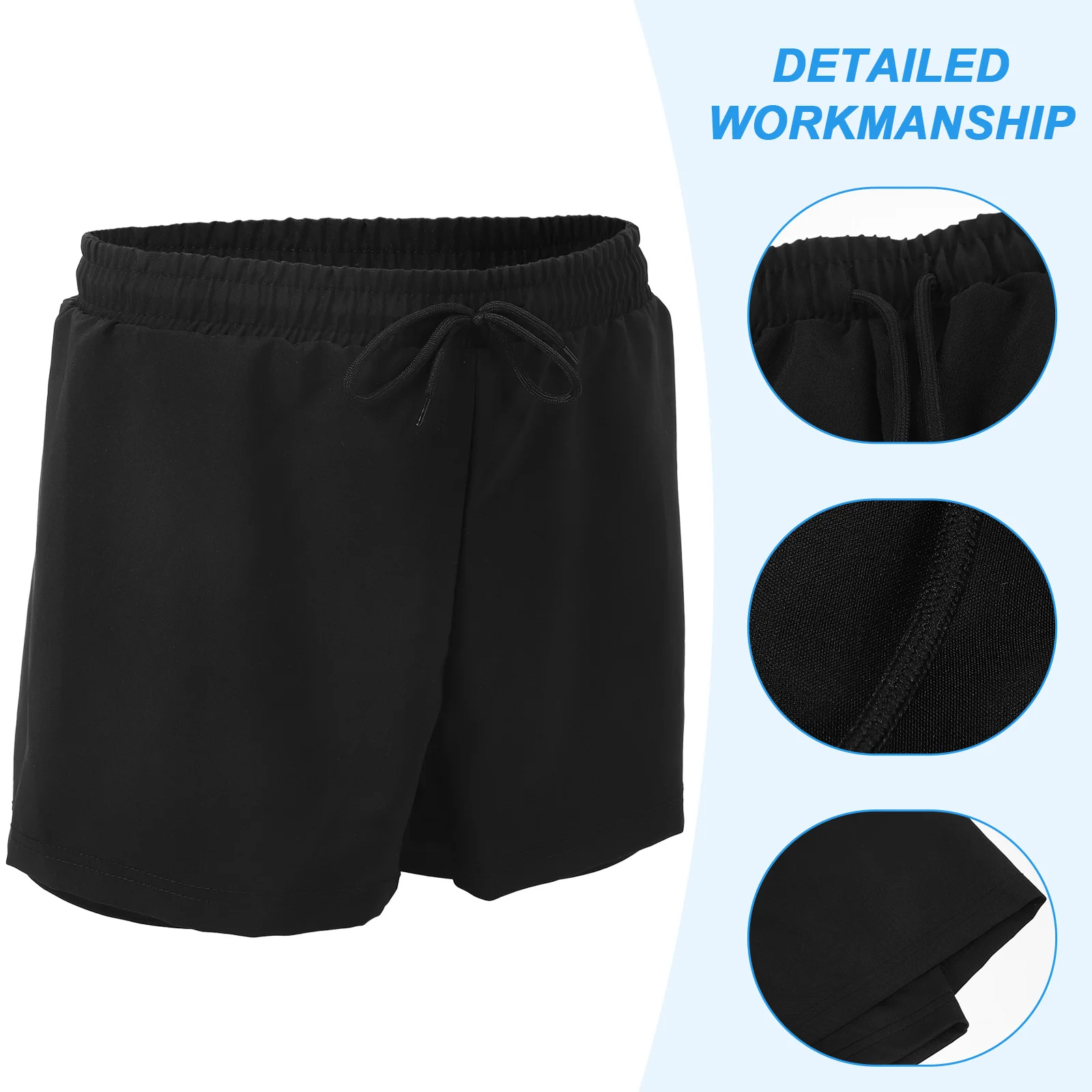 الرجال السباحة جذوع سريعة الجافة بطانة حجم L الرجال سروال سباحة قصير الشاطئ جذوع تنفس تمتد السباحة السراويل لقضاء عطلة الصيف #6