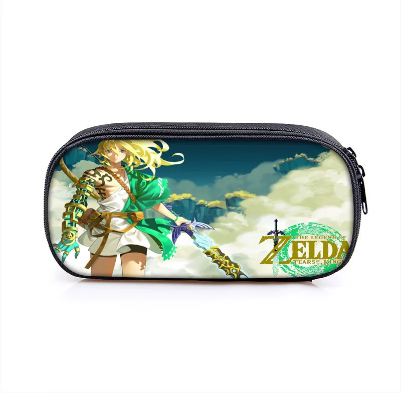 The Legend of Zelda Game Periphery Pencil Pen Case Trendy Bag Large Capacity Pencil Box Stationery Supplie Student Gifts Fashion