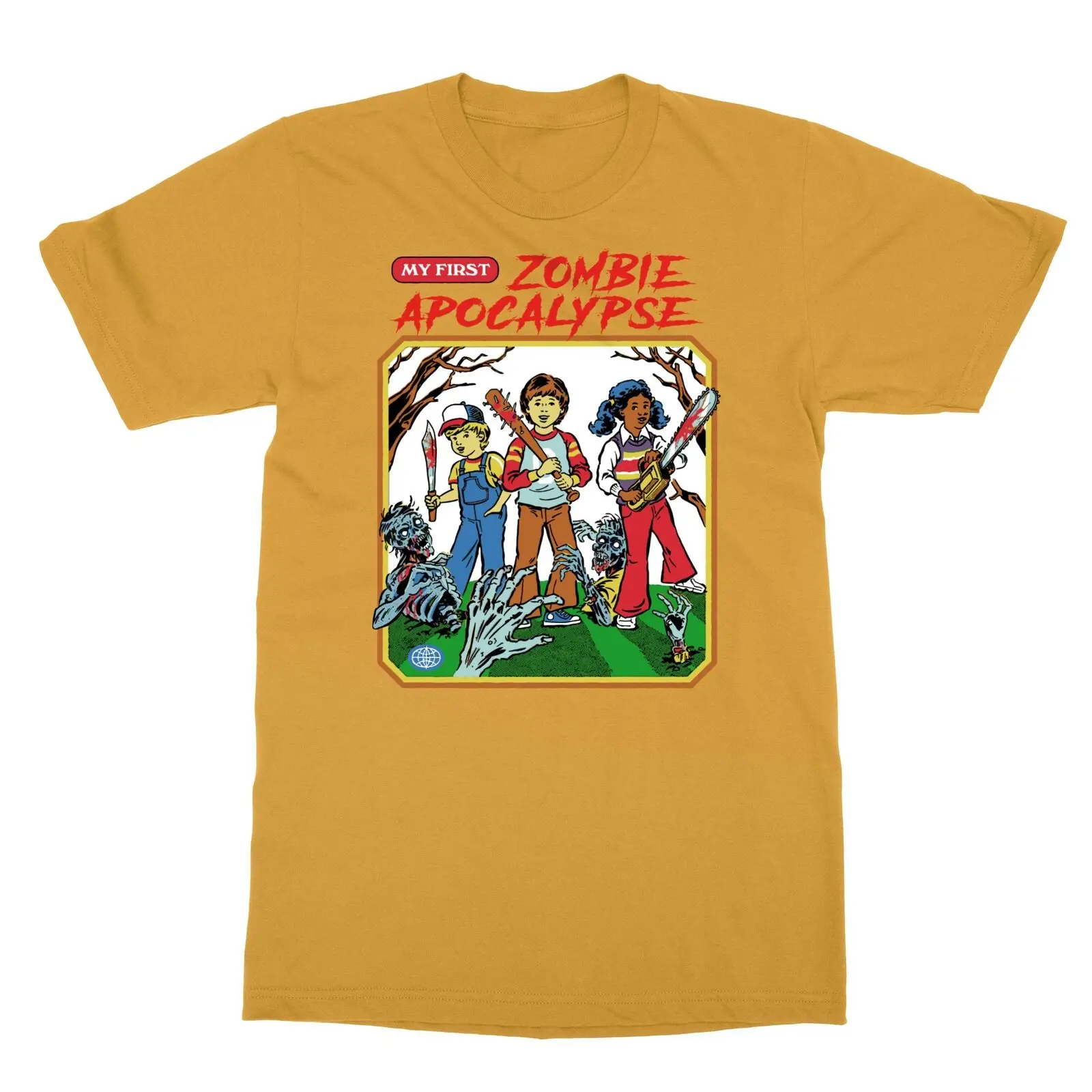 Моя первая Мужская футболка зомби Апокалипсис с длинным или коротким рукавом