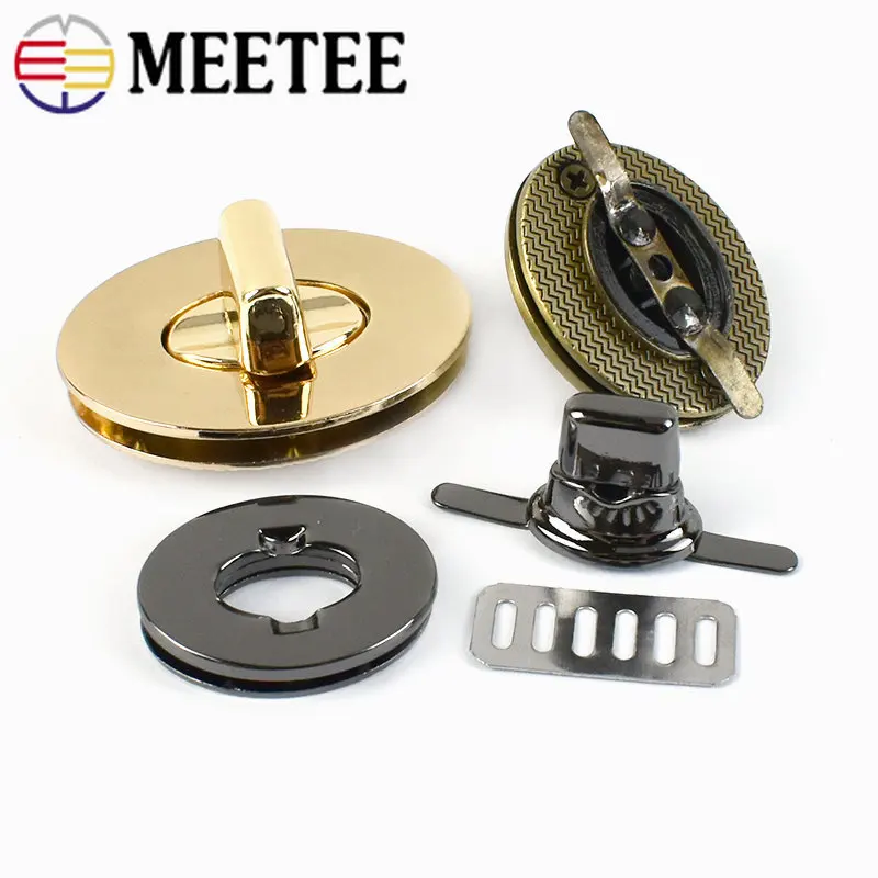 2/5 pz metallo Twist Lock Snap per borsa borsa Decor fermagli chiusura borsa serrature fai da te fatti a mano in pelle accessori Hardware artigianali