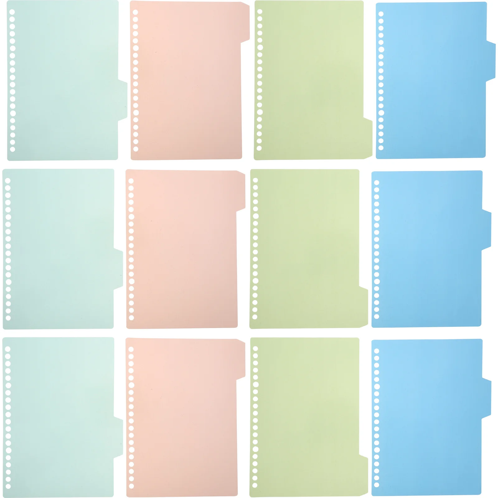 

32Pcs Index Dividers Plastic Binder Tabs for Notebook Journal Presentation Study Organizing Binder Dividers with Tabs