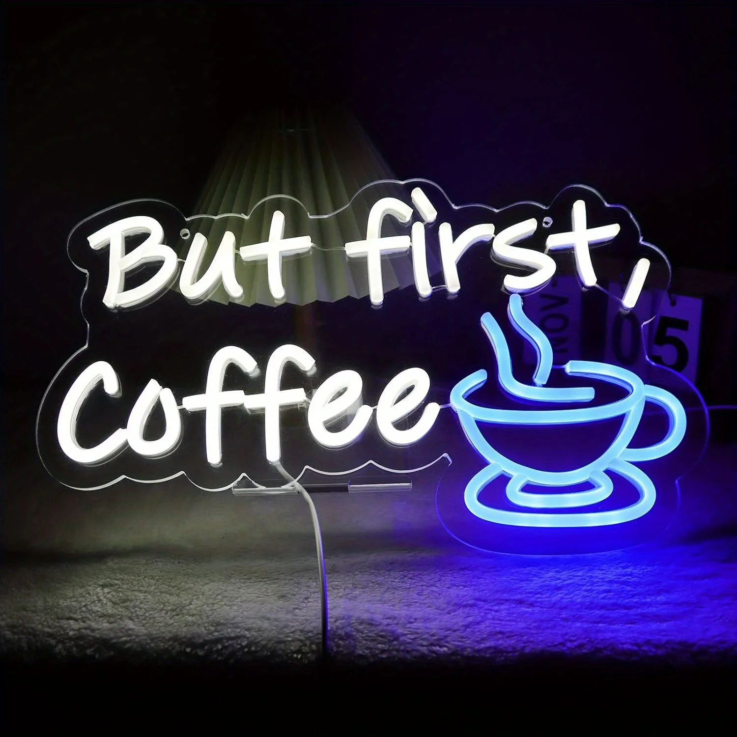 Mas o primeiro café neon luzes LED para Coffee Shop, Coffee Bar decoração, Wall Art, sala de jantar