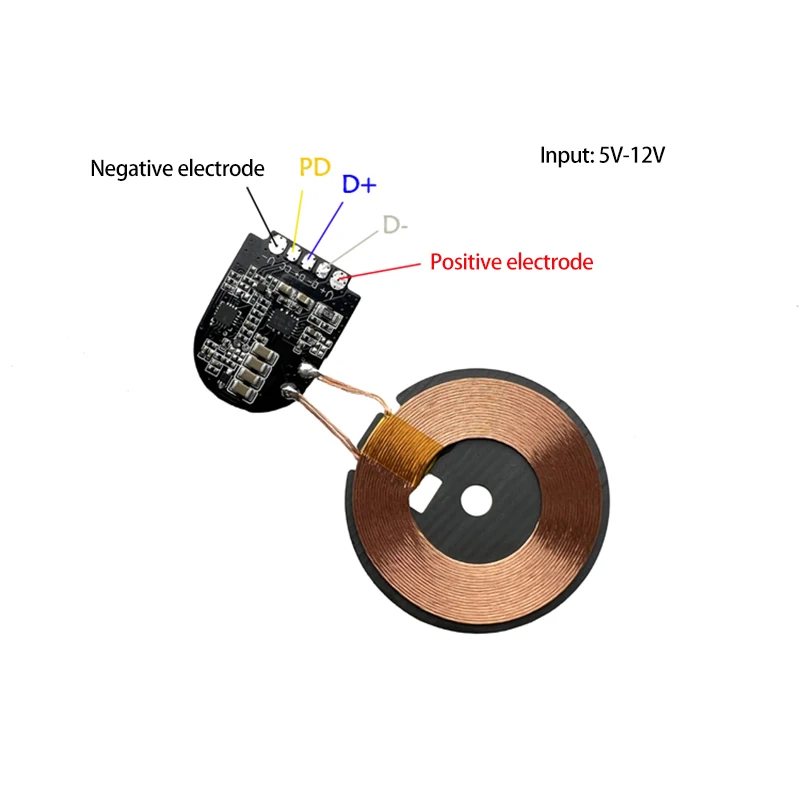 15W High Power Wireless Charger Module Transmitter PCBA Circuit Board with Coil Support Fast Charging
