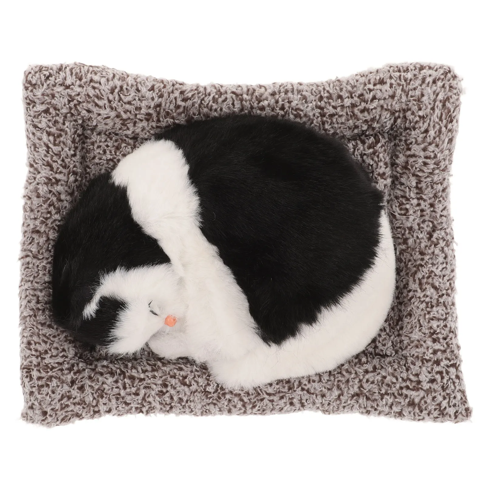 

Cute Cat Dashboard Decor Realistic Ornament For Car Interior Durable Easy Clean Dashboard Decoration Accessories