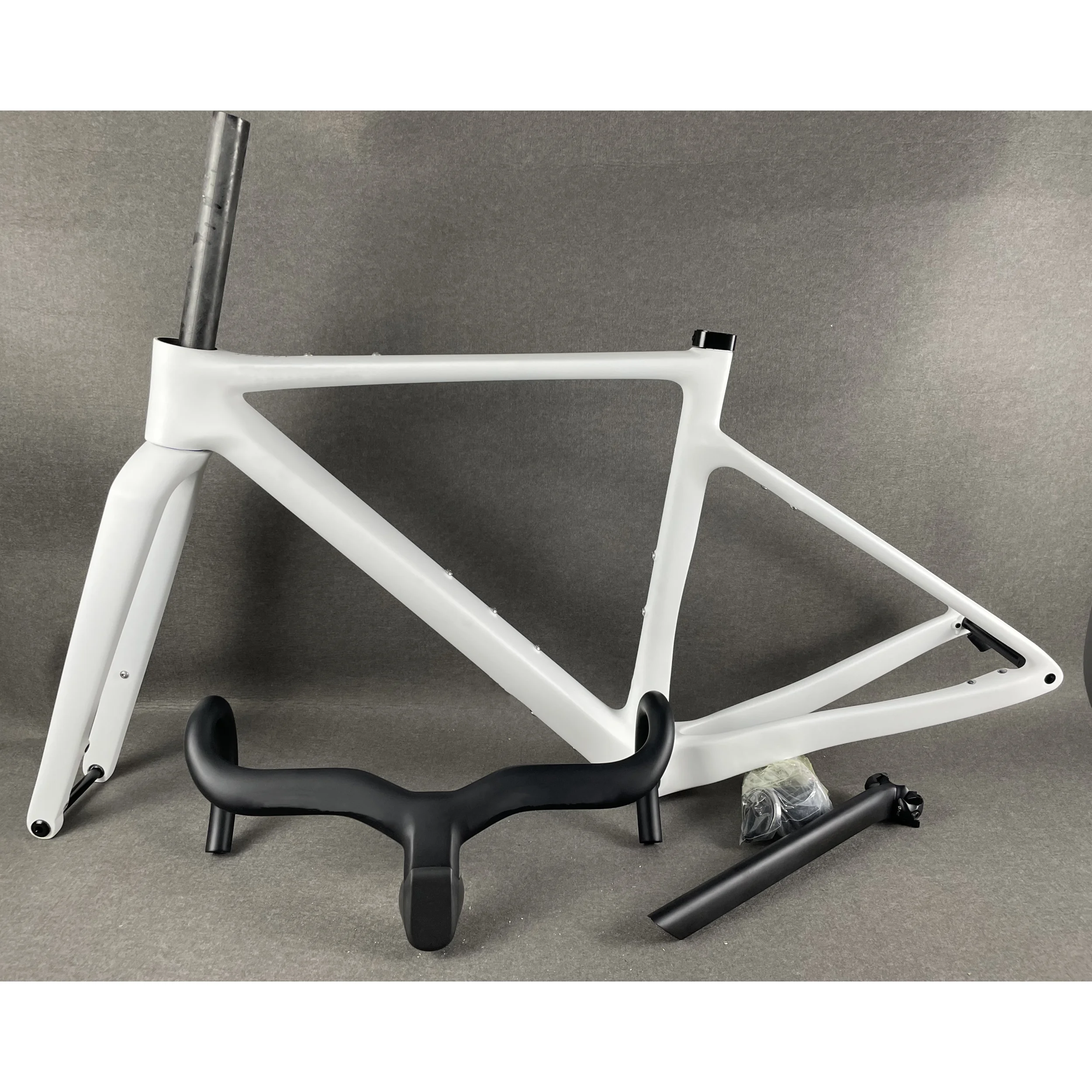Addict Gravel T1100 Carbon Frame Speed Cyclocross Bike Frameset BB86 Disc Brake Racing Bicycle Frames+Handlebar Custom Painting