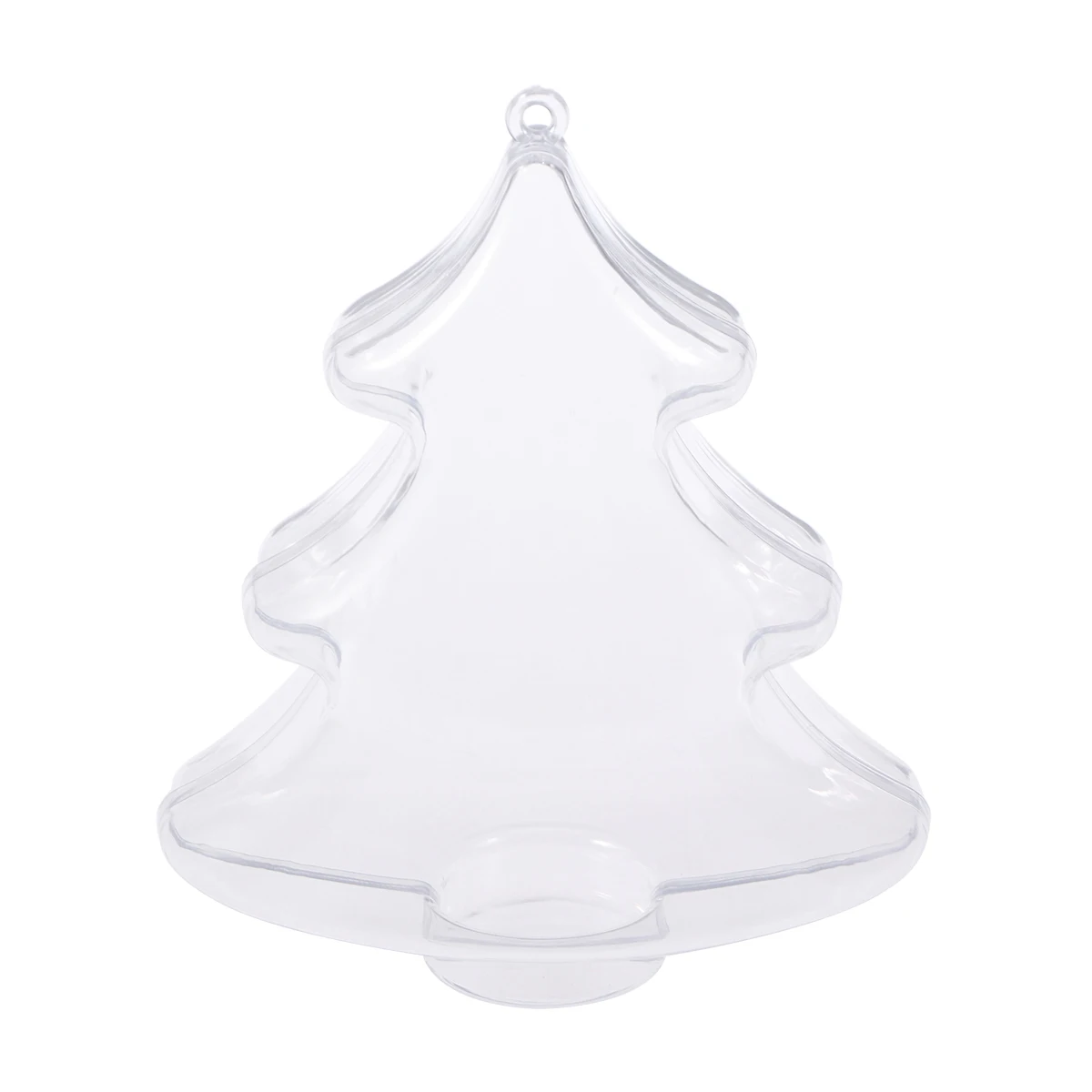 

Plastic Pendant Ornaments Clear Fillable Christmas Tree Decorations Holiday Party Wedding Candy Gift Box Xmas Baubles Home