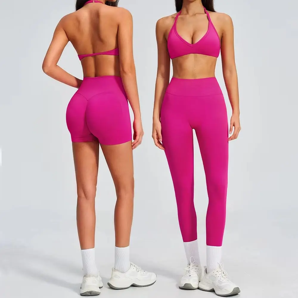 

Seamless Yoga Set 2PCS Gym Clothes Workout Sportswear Yoga Suits Women Tracksuits Fitness Outfits Sports Sets Gym Athletic Wear