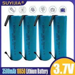 3.7V 3500mAh 18650 Rechargeable Lithium-ion Battery with DIY Nickel Lithium Welding Nickel Sheet Torch Instrument Model Aircraft