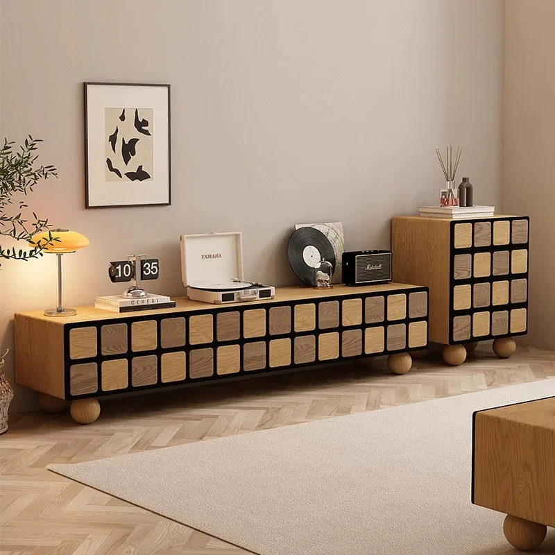 خزانة تلفزيون بسيطة فريدة من نوعها، بني داكن، تخزين بسيط، حامل تلفزيون حديث، مصمم غرفة المعيشة، أثاث منزلي Mueble Para Tele