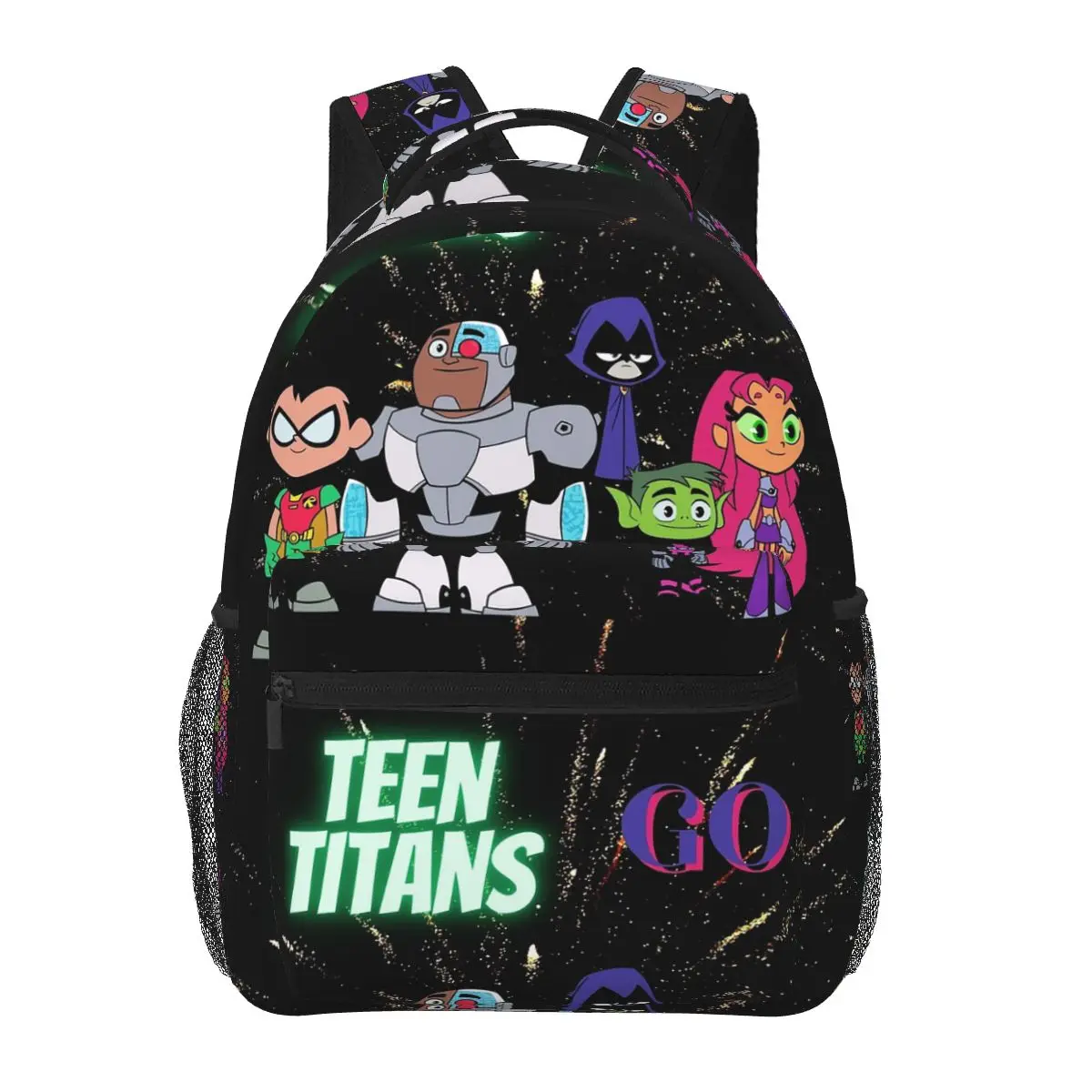 Titans , Goooooo Backpacks Boys Girls Bookbag Students School Bags Cartoon Travel Rucksack Shoulder Bag Large Capacity