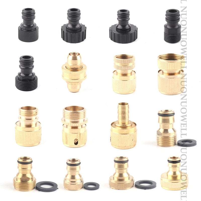 1pc Copper Thread Garden  Water Quick Connector Garden Water Faucet Adapter Connector Hose End Connectors