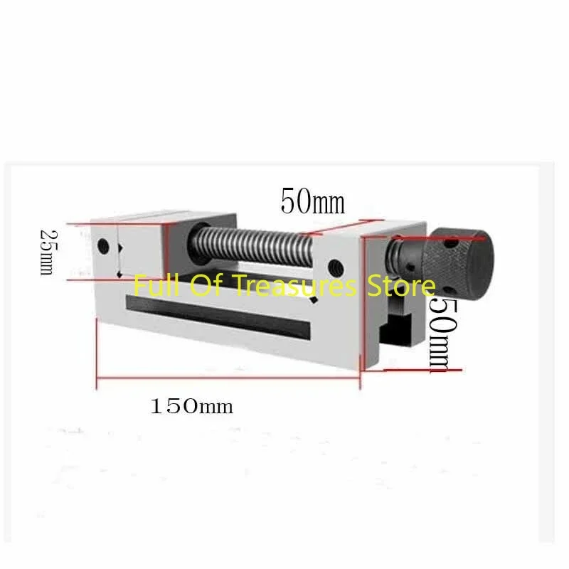 Imagem -02 - Moedor tipo Parafuso Alicate Manual Qgg50 Flat Vise Abertura 65 mm Moedor Novo 1pc