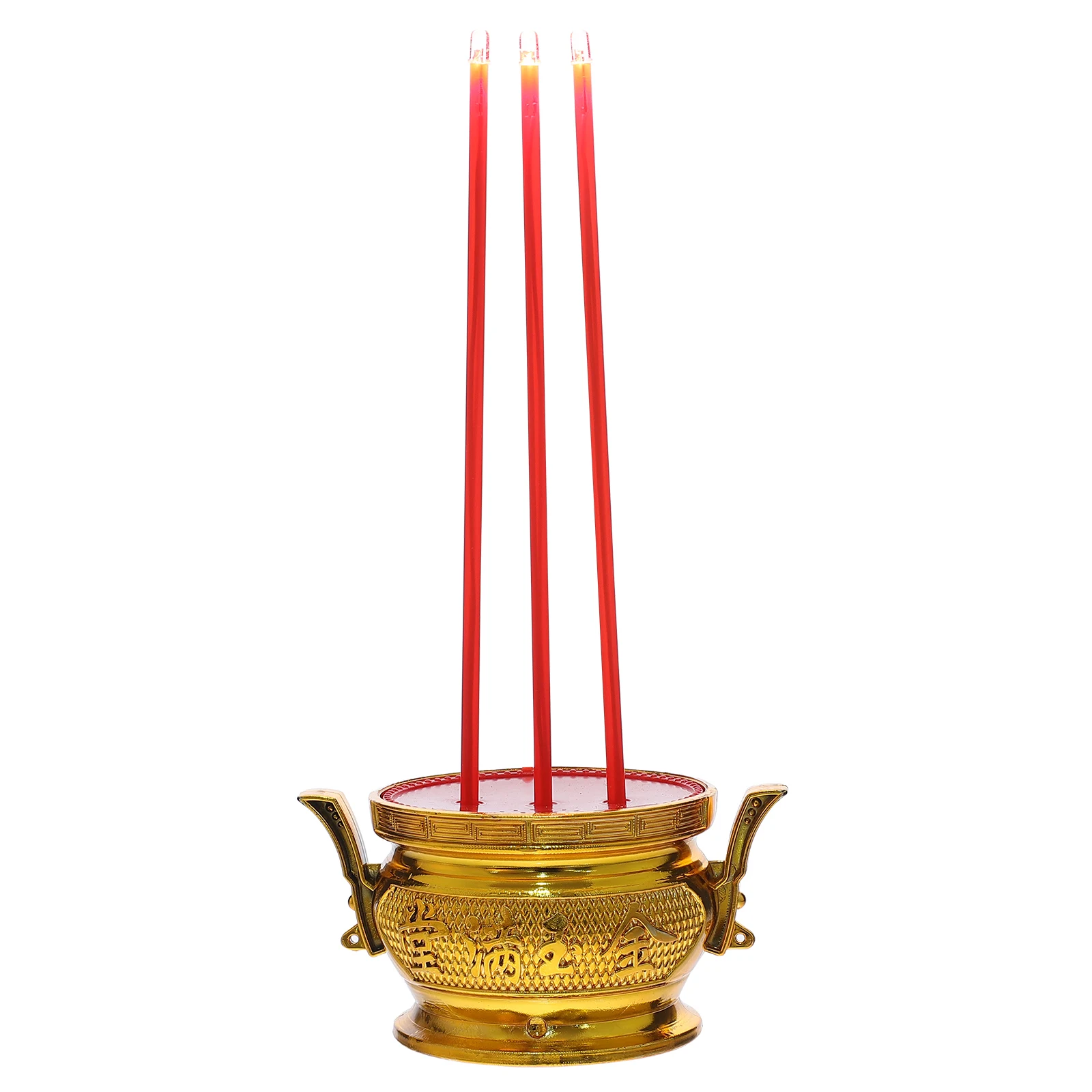 

LED Electronic Incense Burner High Quality Plastic Buddha Censer Fine Workmanship Strong Household Aromatic Resin