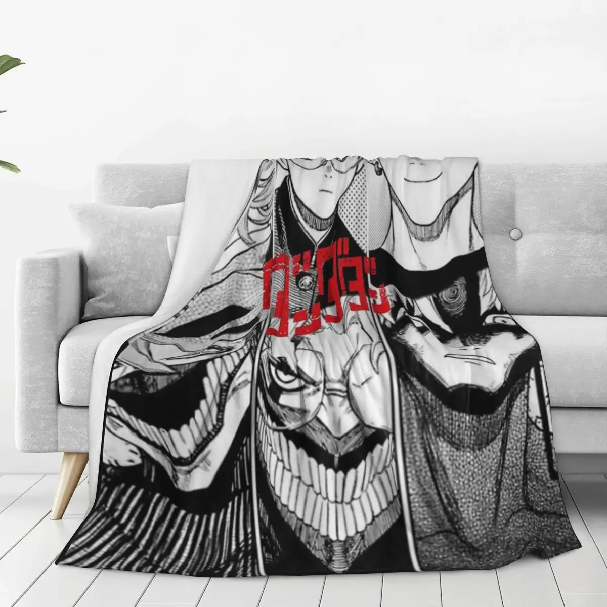 Okarun And Jiji Dandadan Manga Blanket Soft Fashion Plush Throw Blanket For Home Decor Travel Office Flannel Bedspread Bed Cover