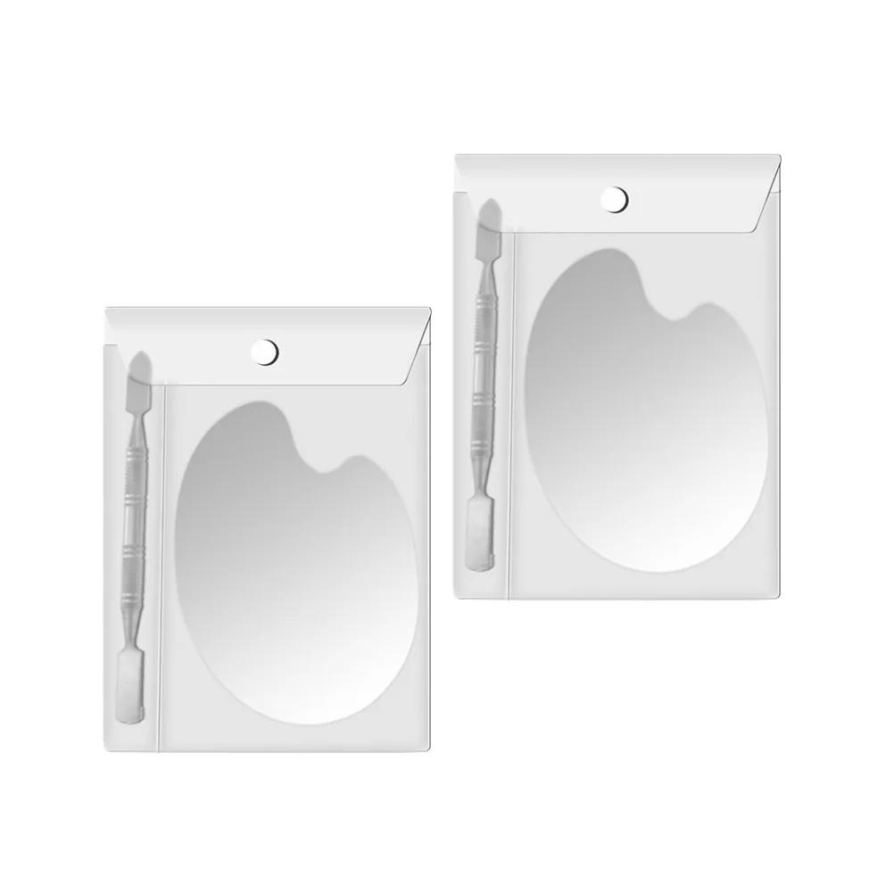 Paleta de maquillaje para decoración de uñas, herramienta de bricolaje con forma de arco para base, lápiz labial, mezcla, Kit de belleza profesional, 1 Juego