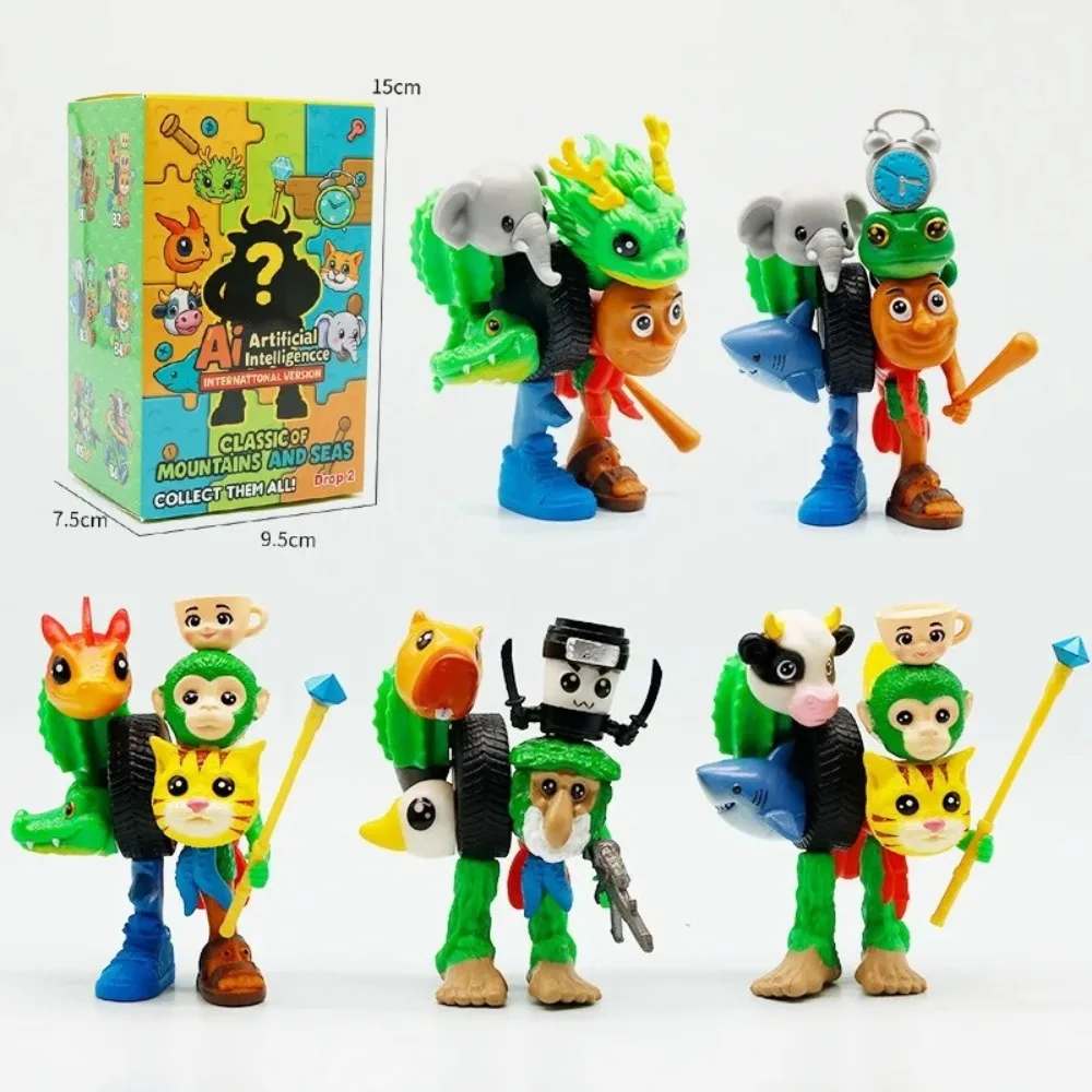 2025 Nuovo Carino Mini Fai Da Te Cervello Italiano Figurine Assemblaggio di Giocattoli Modello di Fusione Ornamenti Da Scrivania Regalo Di Compleanno Per Bambini