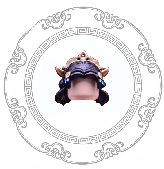 MOC Building Blocks Three Kingdoms Xiao Qiao Mini Figure Assembly Model Cartoon Anime Accessories Toy Figurine Gift Collectible